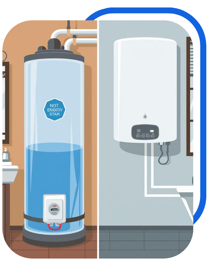 Traditional vs Tankless Water Heaters image